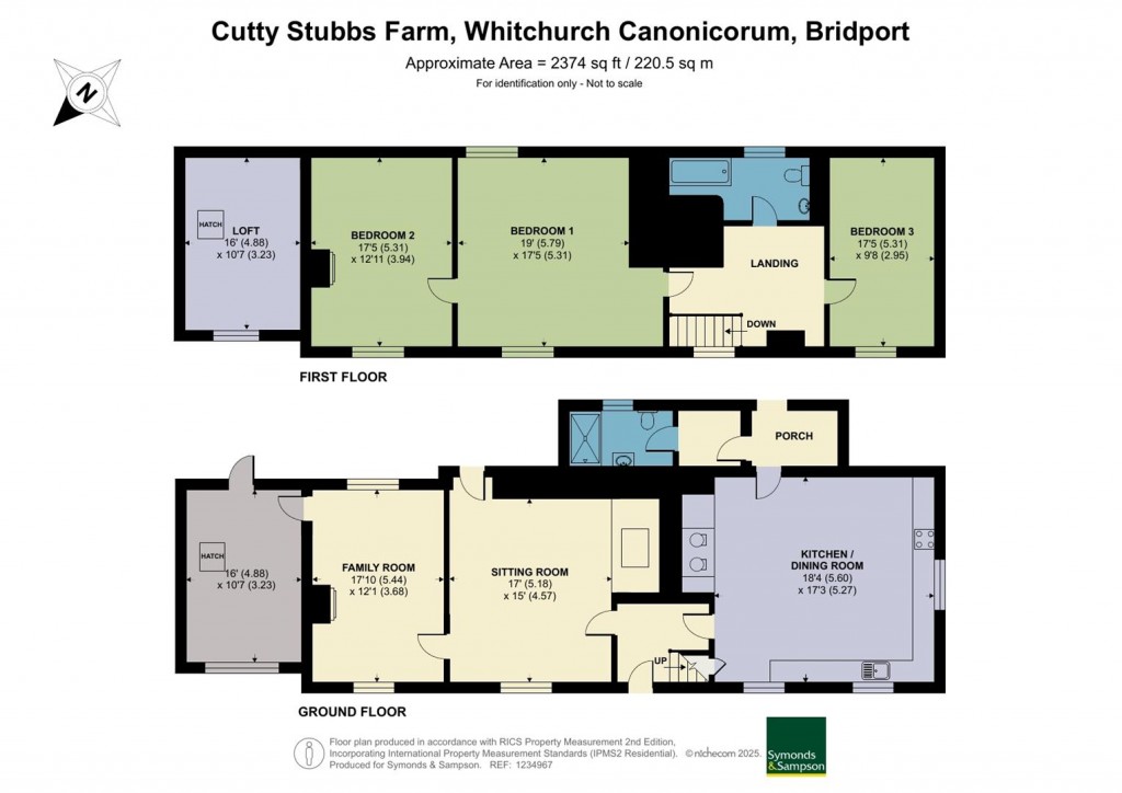 Floorplans For Whitchurch Canonicorum, Bridport, West Dorset