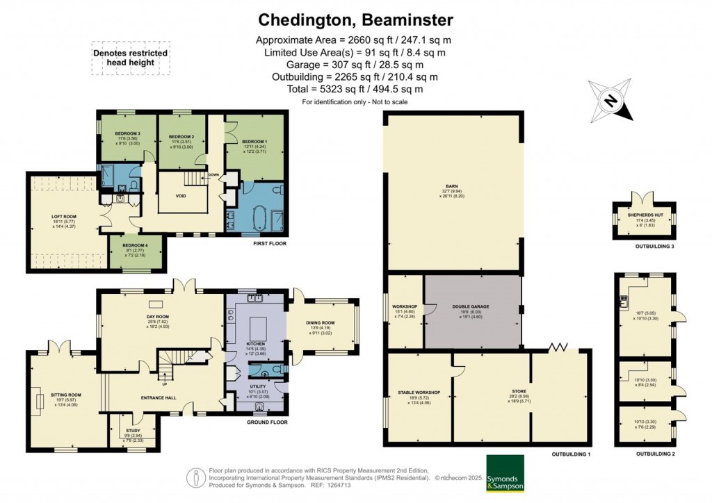 Floorplans For Chedington, Beaminster, Dorset
