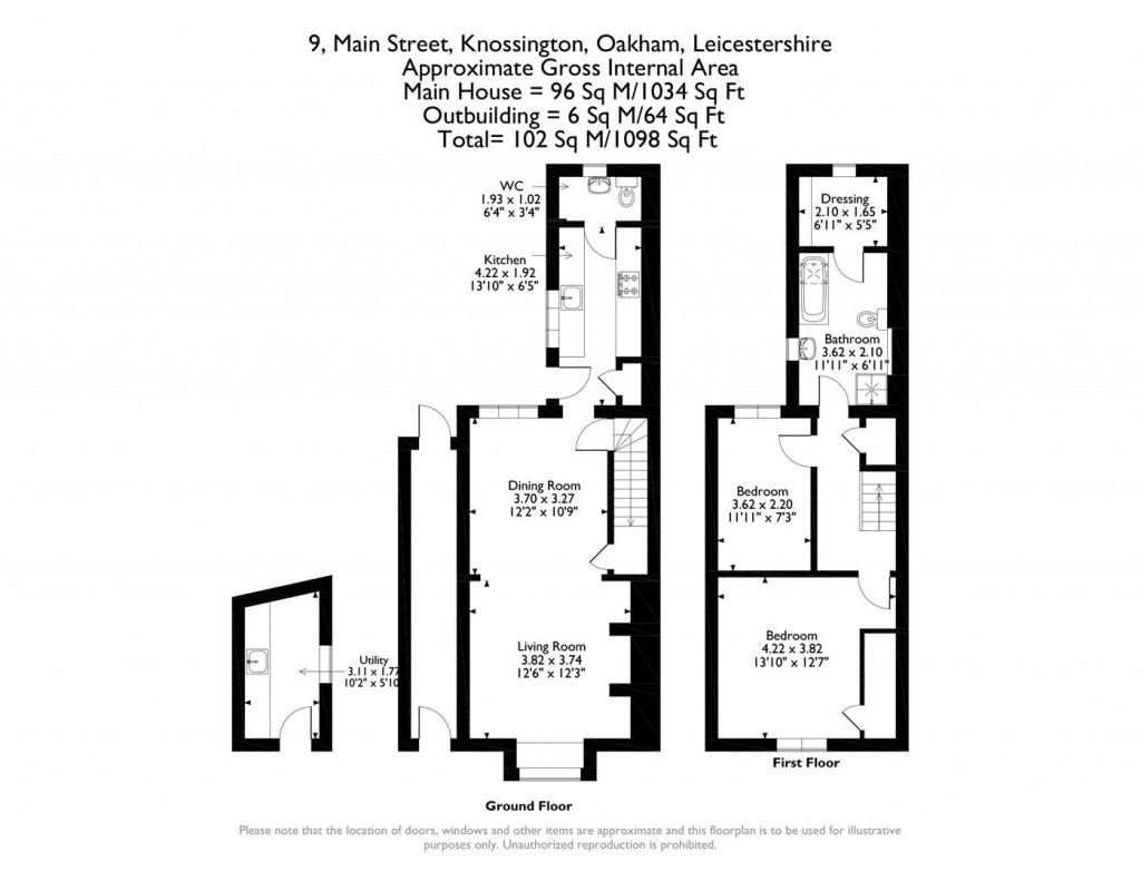 Floorplans For Main Street, Knossington, Rutland