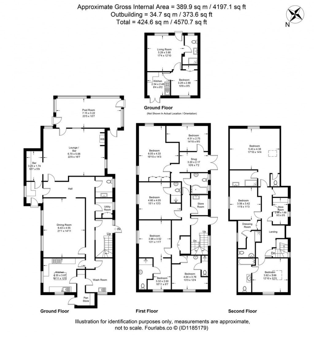 Floorplans For Old Coach Road, Trink, St. Ives