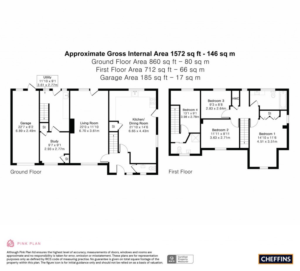 Floorplans For Mill Road, Hundon