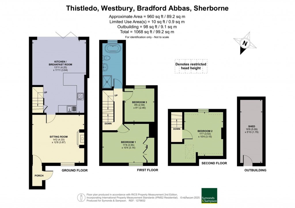 Floorplans For Westbury, Bradford Abbas, Sherborne