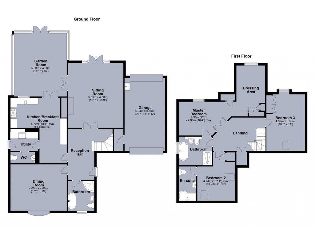 Floorplans For Creswell Drive, Ravenstone, Coalville
