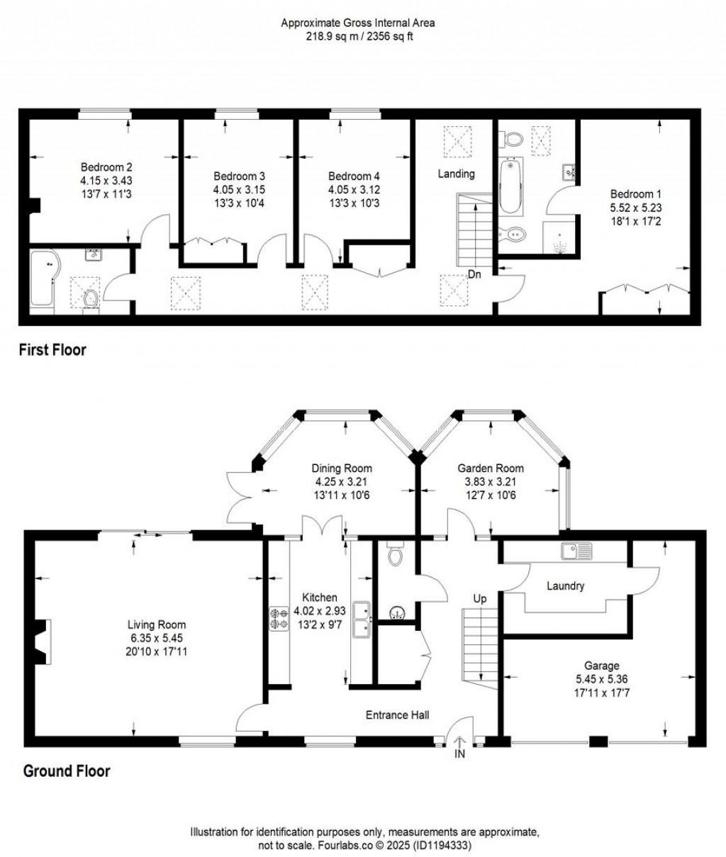 Floorplans For Alston Lane, Churston Ferrers, Brixham