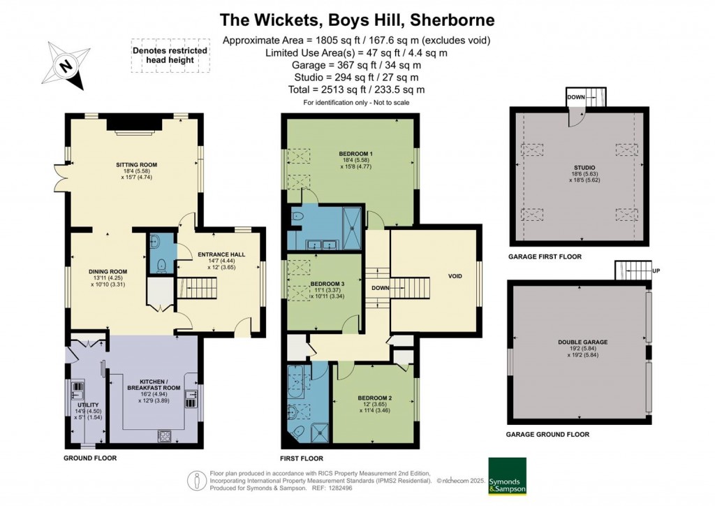 Floorplans For Boys Hill, Sherborne, Dorset