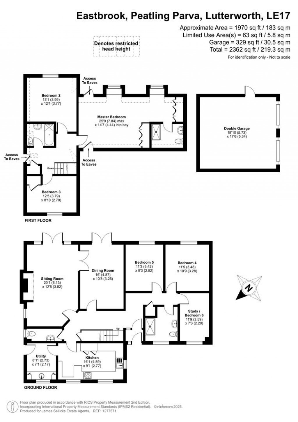 Floorplans For Eastbrook, Peatling Parva, Lutterworth