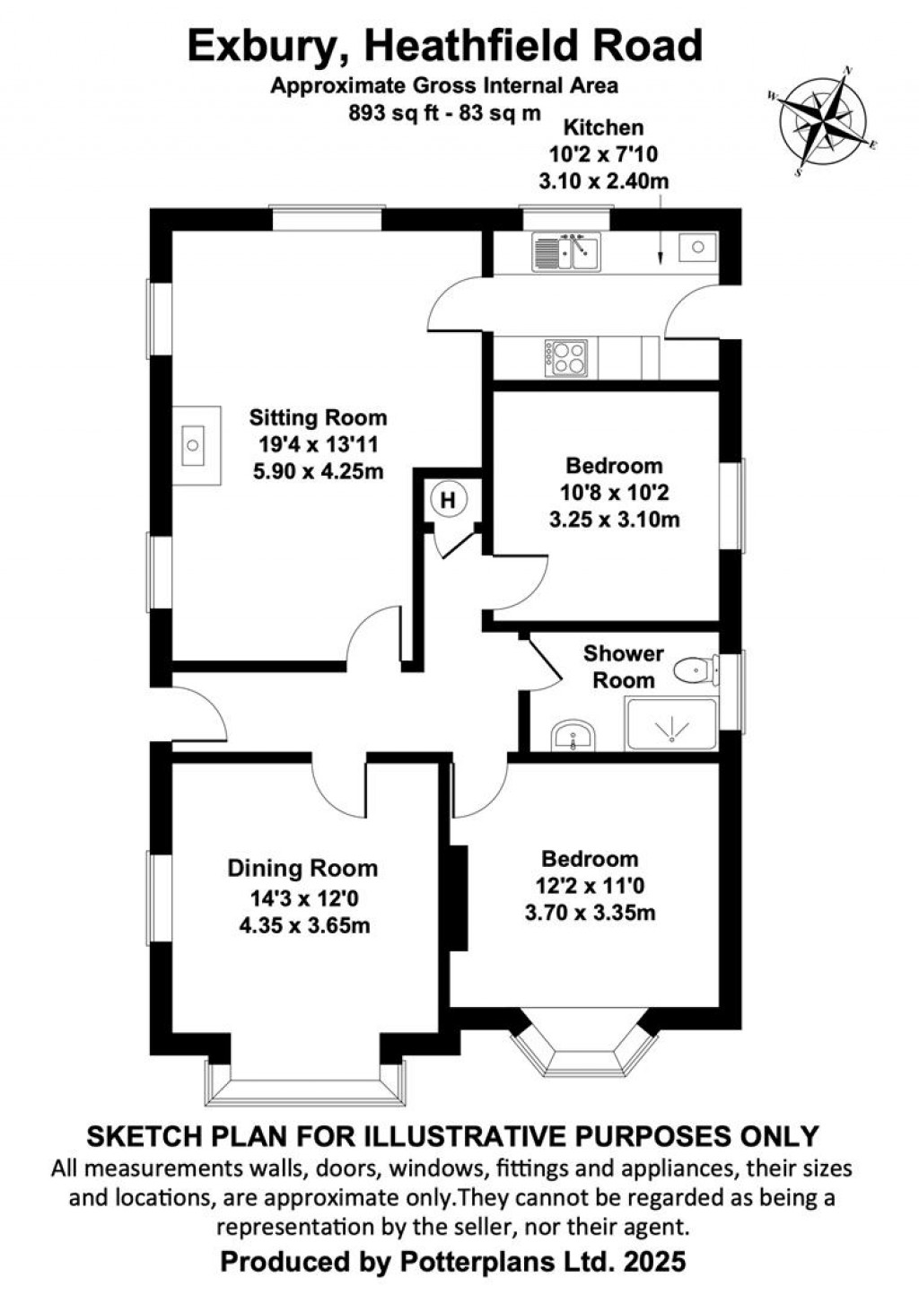 Floorplans For Bembridge, Isle of Wight