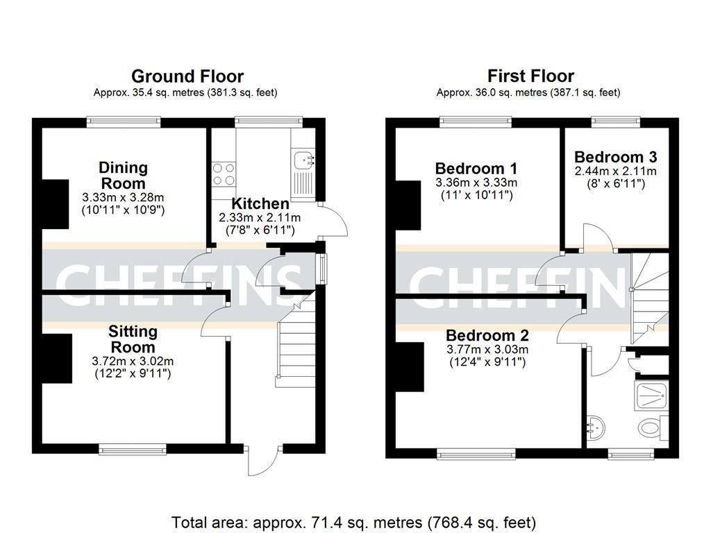 Floorplans For Bohemond Street, Ely