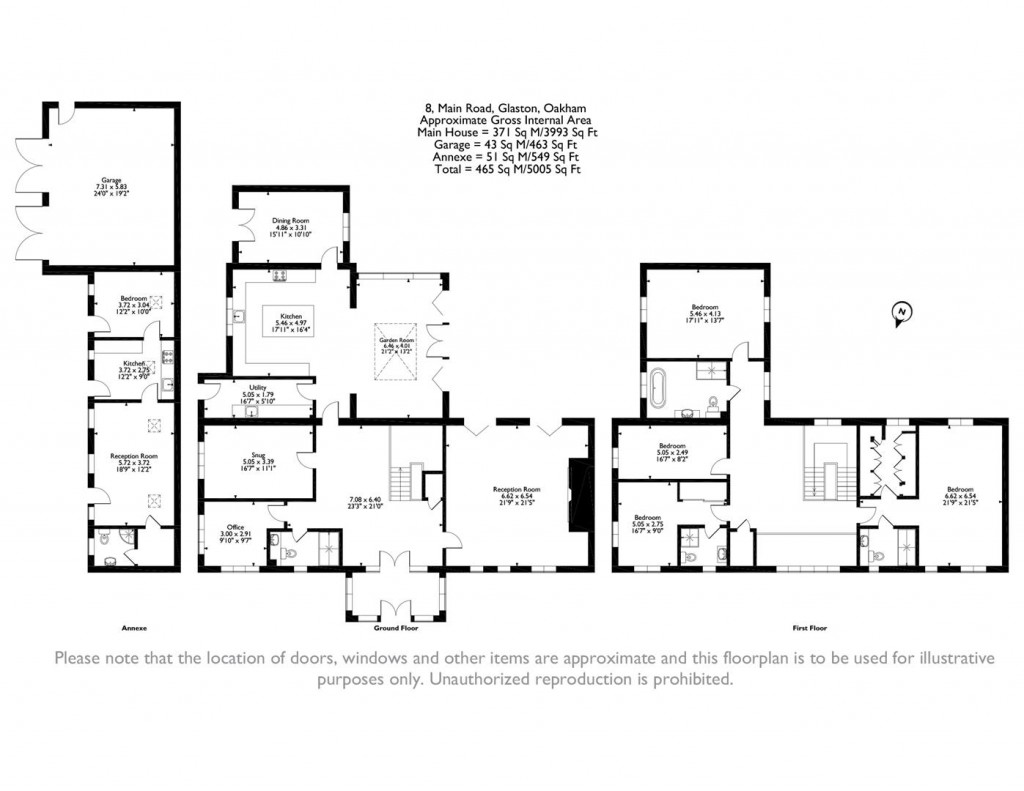 Floorplans For Main Road, Glaston, Rutland