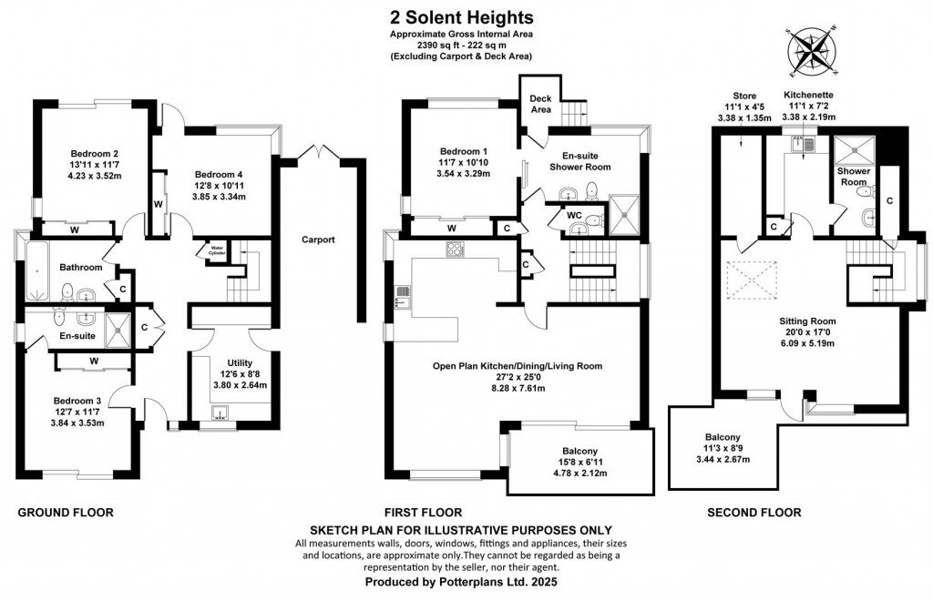 Floorplans For Cowes, Isle of Wight