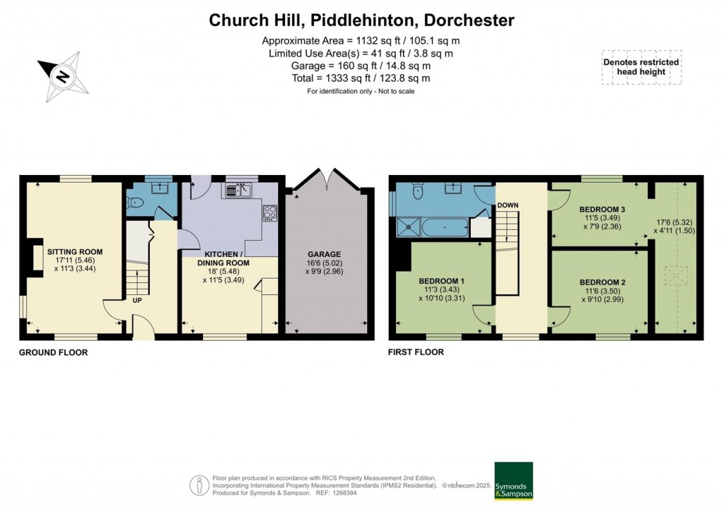Floorplans For Church Hill, Piddlehinton, Dorchester