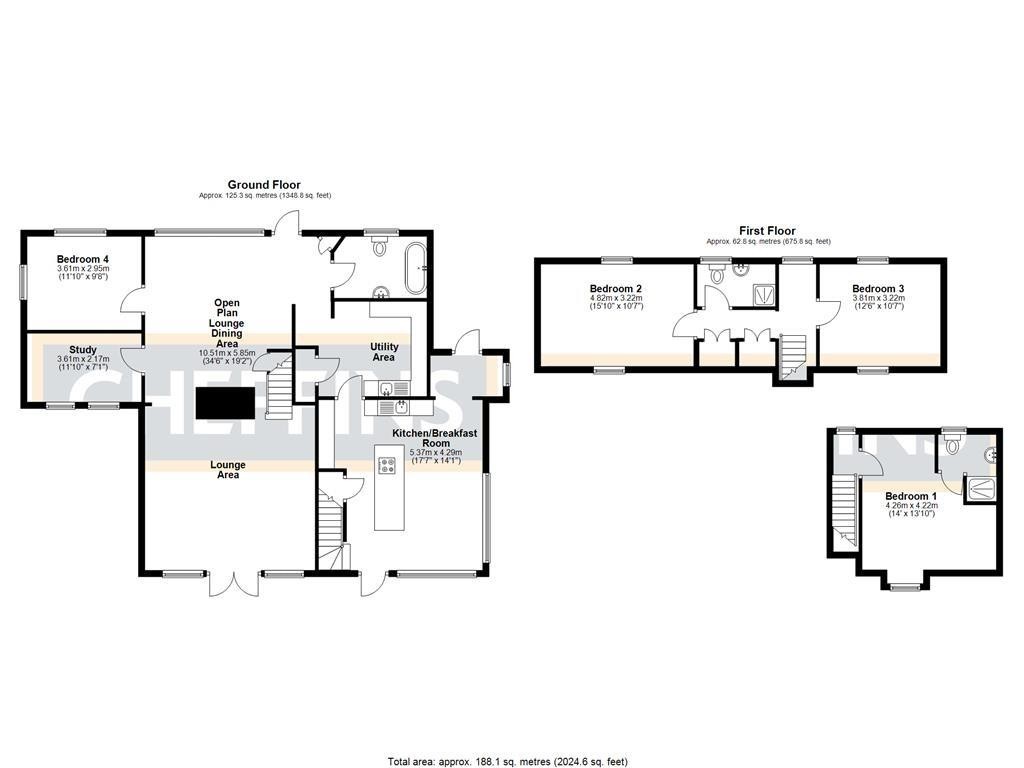 Floorplans For Mepal Road, Witcham, Ely