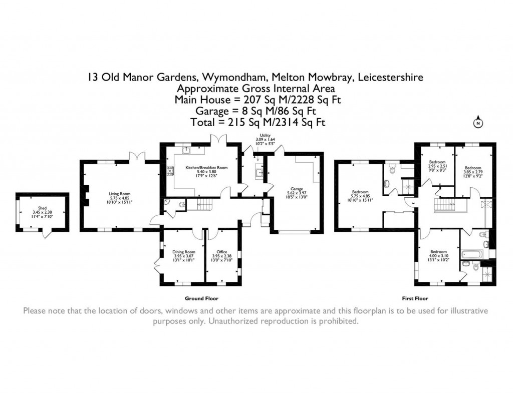 Floorplans For Old Manor Gardens, Wymondham, Melton Mowbray