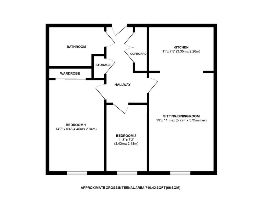 Floorplans For Audley Road, Saffron Walden