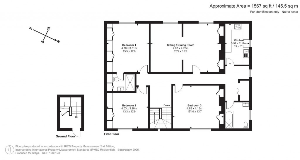 Floorplans For Berne Lane, Charmouth, Bridport