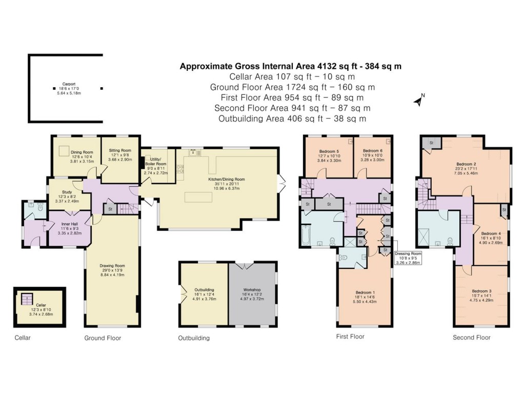 Floorplans For Nuffield, Henley-On-Thames