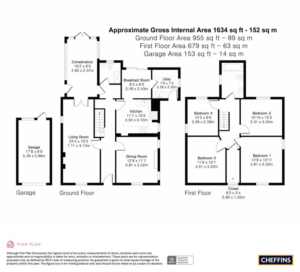 Floorplans For Hinton Road, Fulbourn