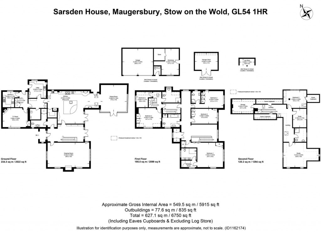 Floorplans For Maugersbury, Gloucestershire