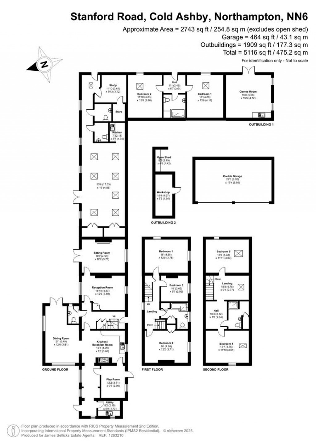 Floorplans For Cold Ashby Lodge, Cold Ashby, Northamptonshire