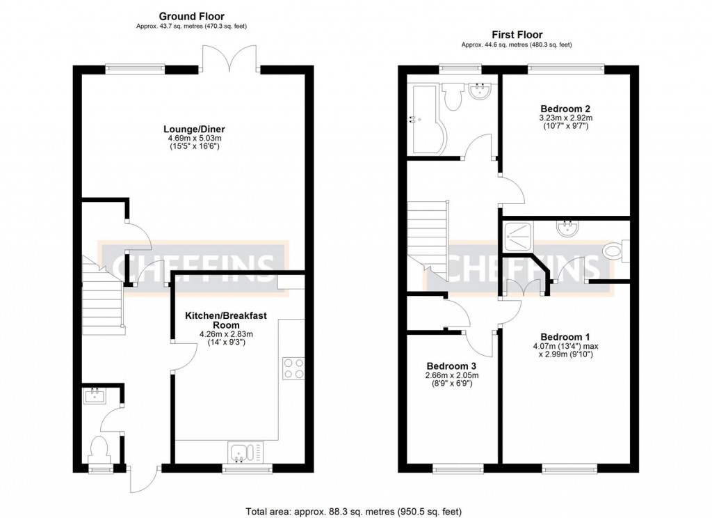 Floorplans For Highfield Drive, Littleport, Ely
