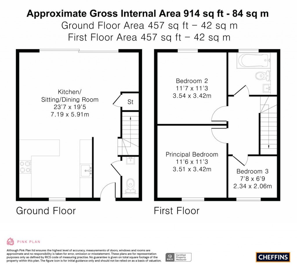 Floorplans For Trap Road, Guilden Morden