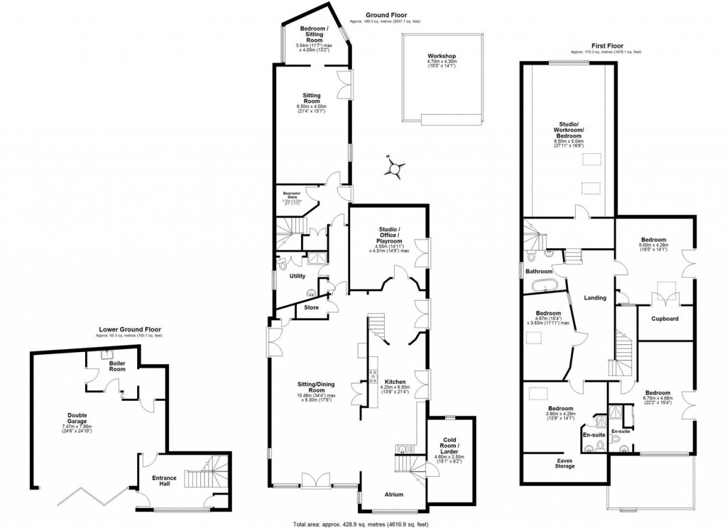 Floorplans For Blackawton, Totnes