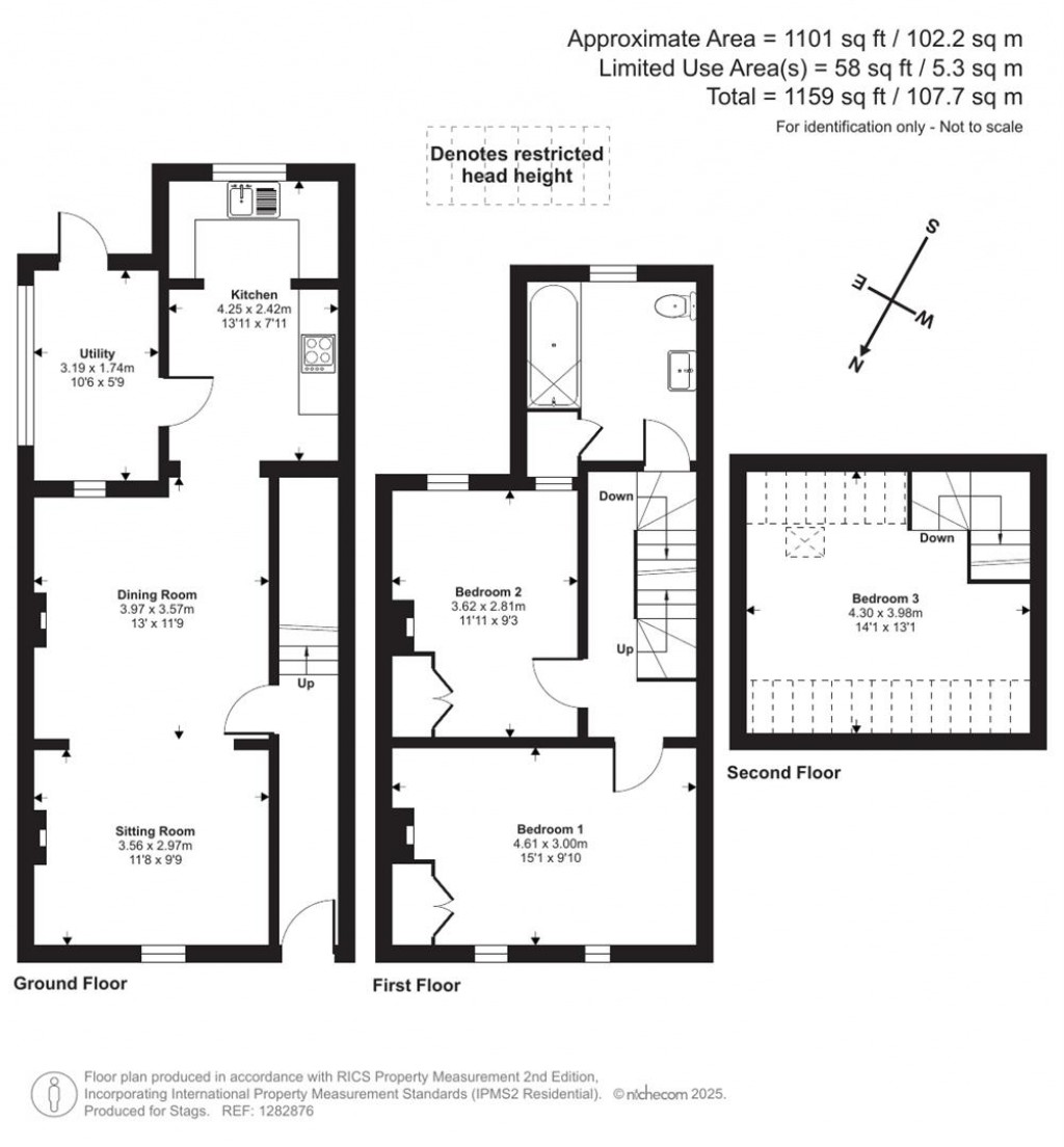 Floorplans For Gore Terrace, Bradpole, Bridport
