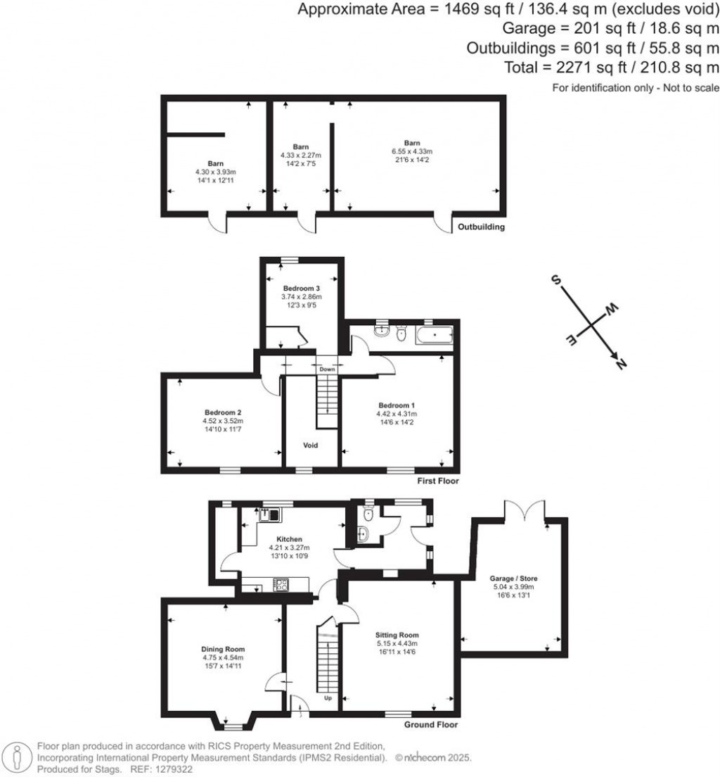 Floorplans For Coombe Fishacre, Newton Abbot