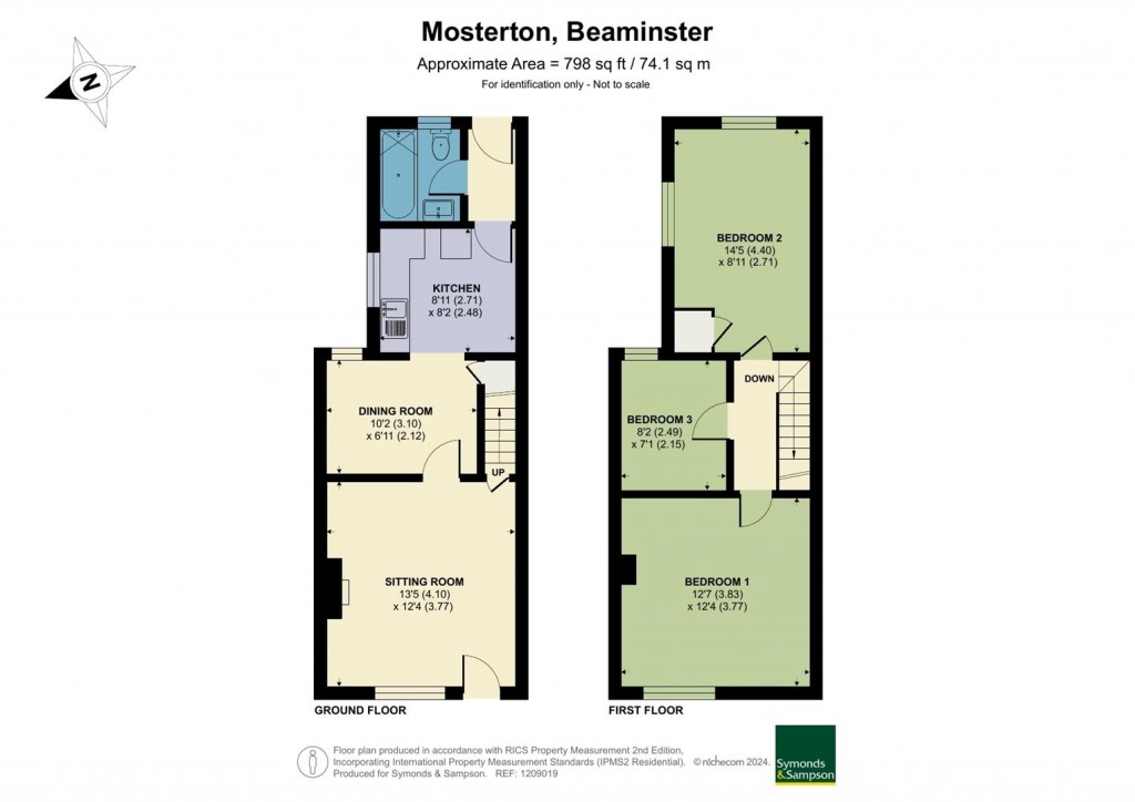 Floorplans For Mosterton, Beaminster