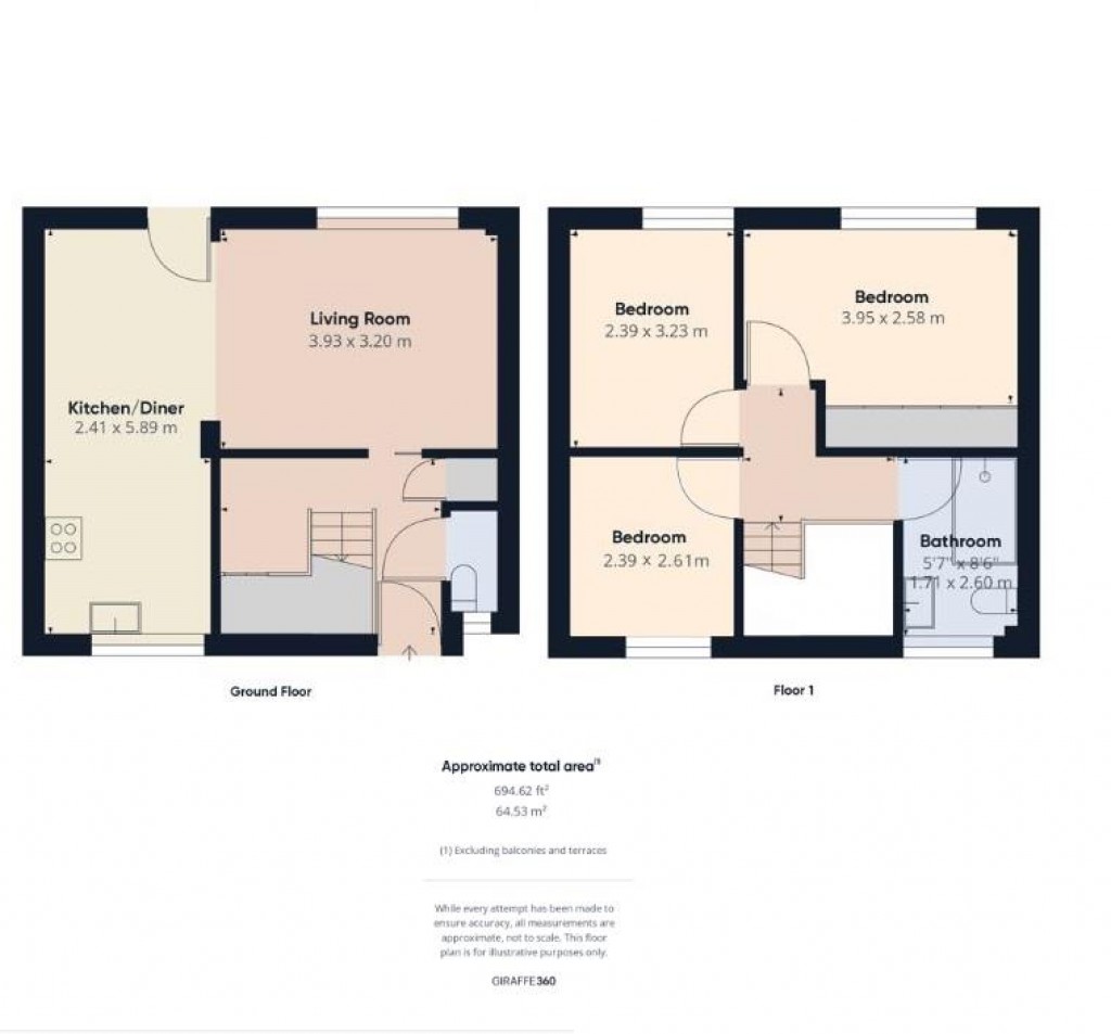 Floorplans For Bridge Road, Charmouth, Bridport