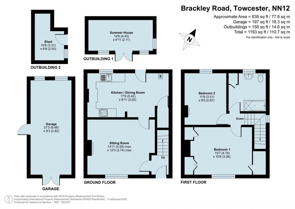 Floorplans For Brackley Road, Towcester, NN12