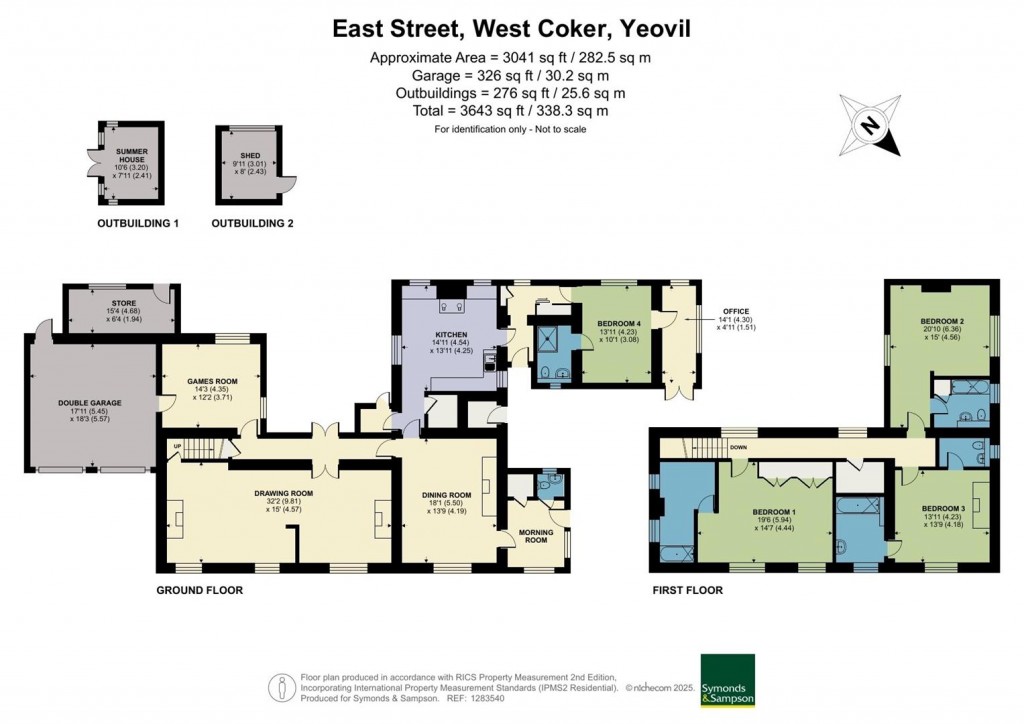Floorplans For East Street, West Coker, Yeovil