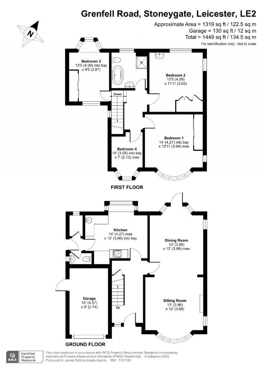 Floorplans For Grenfell Road, Stoneygate, Leicester