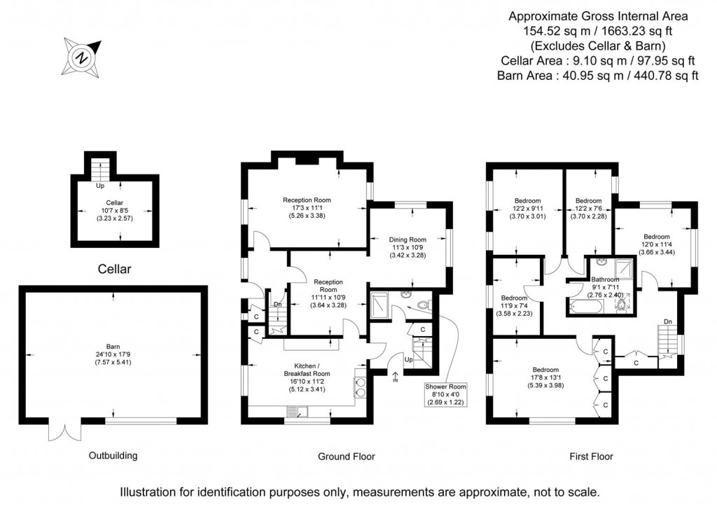 Floorplans For High Street, Great Chesterford, Saffron Walden