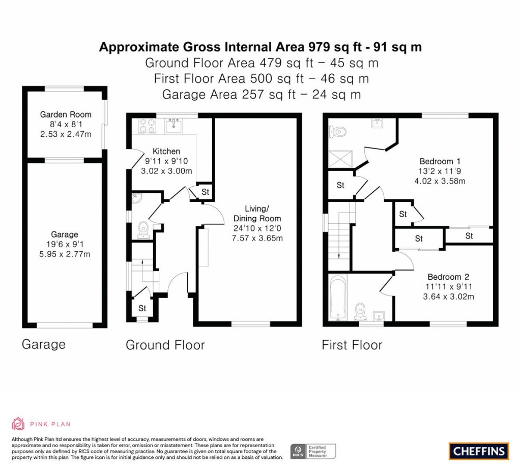Floorplans For Trinity Close, Balsham