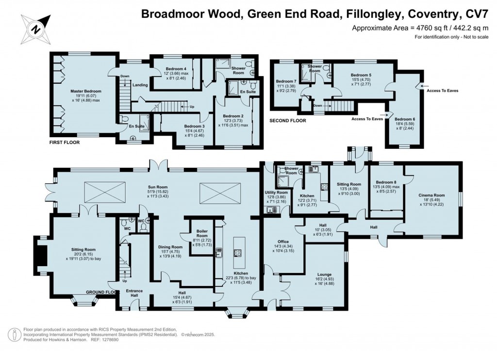 Floorplans For Green End Road, Fillongley, CV7