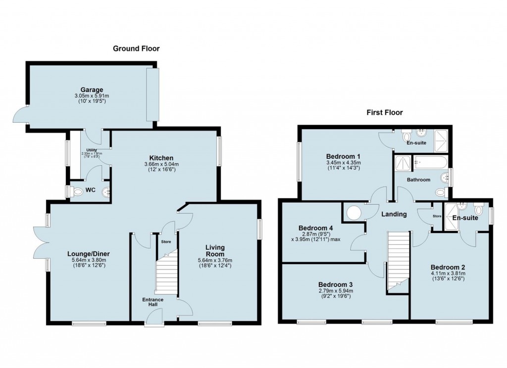 Floorplans For Main Street, Blackfordby, Swadlincote