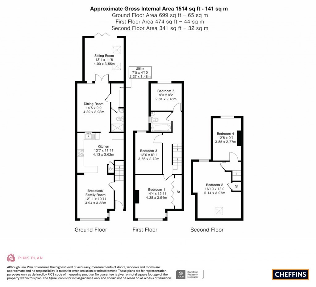 Floorplans For Marlowe Road, Cambridge