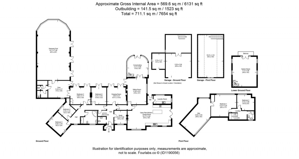 Floorplans For Berry Down, Combe Martin