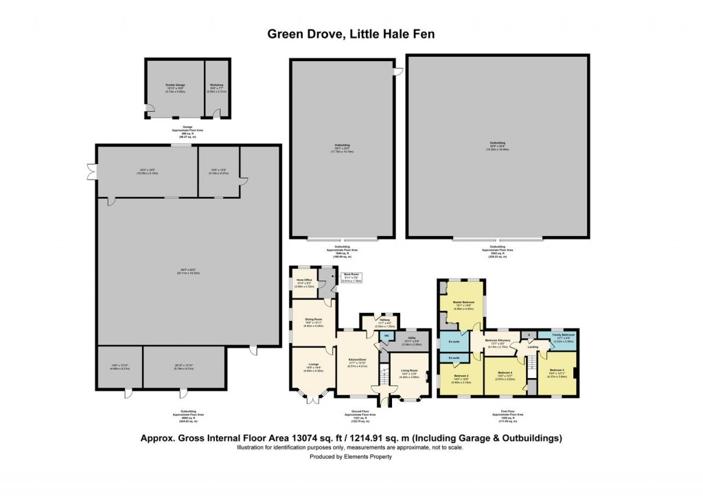 Floorplans For Fen Farm, Little Hale, Sleaford