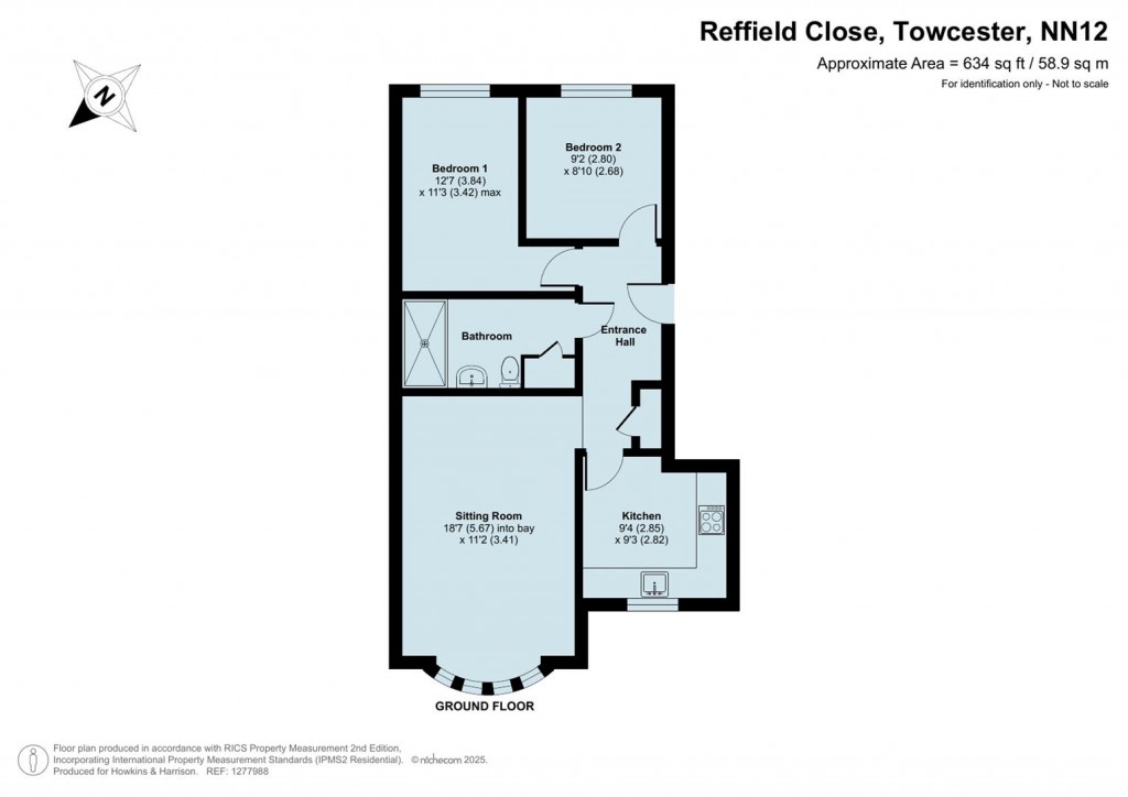 Floorplans For Reffield Close, Towcester, NN12