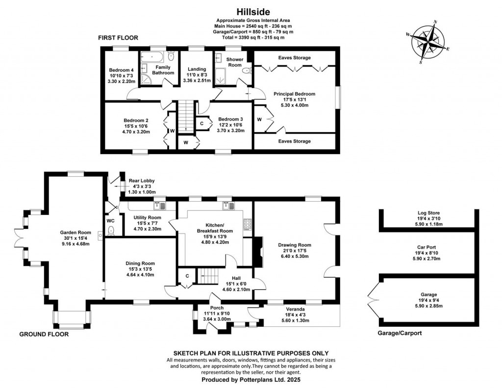 Floorplans For Gurnard, Isle of Wight