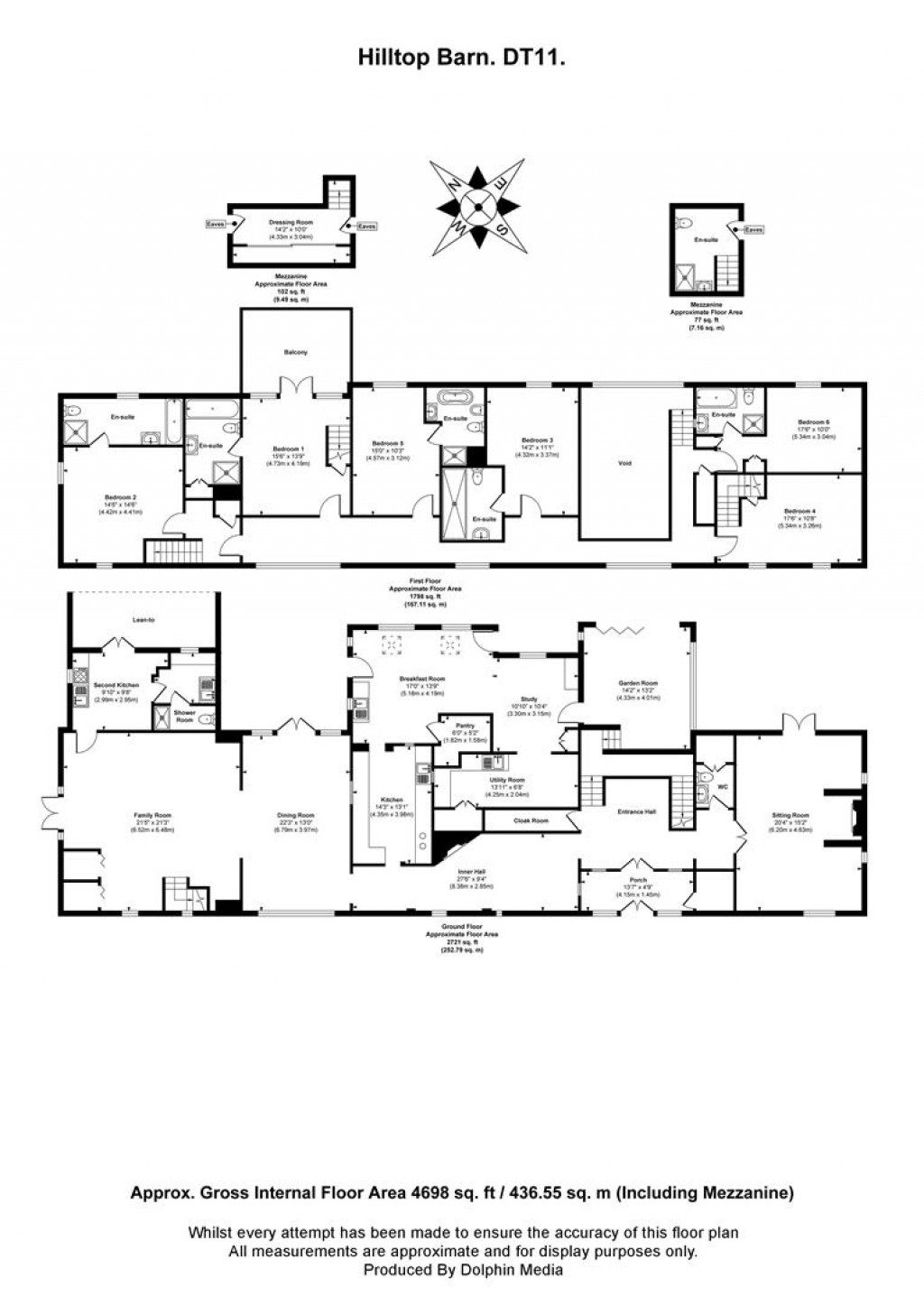 Floorplans For Winterborne Zelston, Blandford Forum