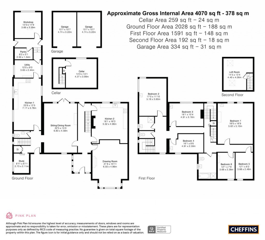 Floorplans For Cavendish Avenue, Cambridge