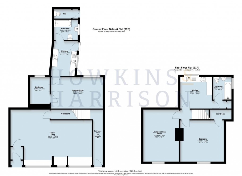 Floorplans For High Street, Ibstock, LE67