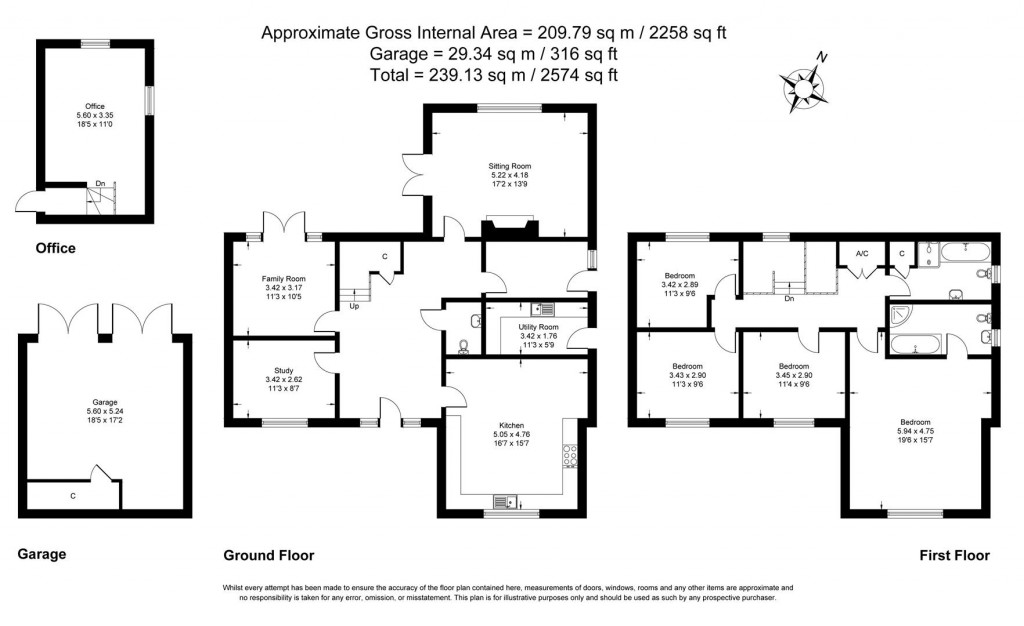 Floorplans For Childswickham, Broadway, Worcestershire