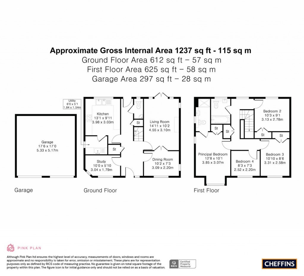 Floorplans For Home Farm Close, Rampton