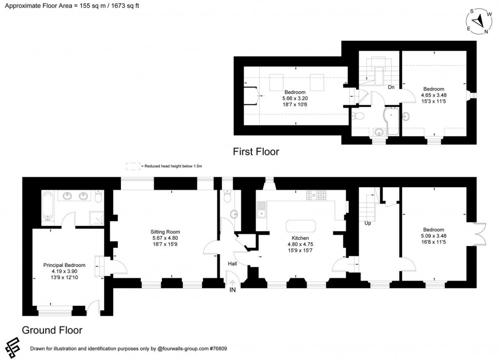 Floorplans For Fossebridge, Gloucestershire