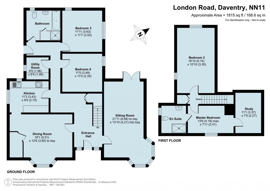 Floorplans For London Road, Daventry, NN11