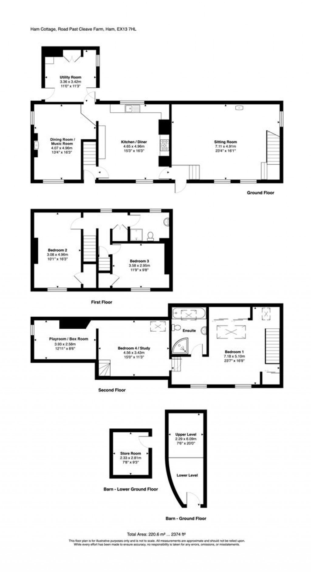 Floorplans For Ham, Axminster